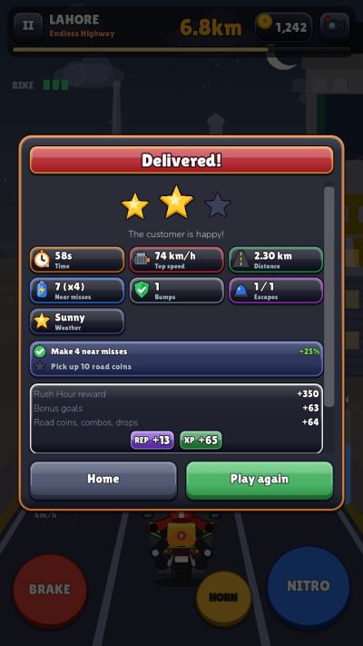 Roads are Hell: Results